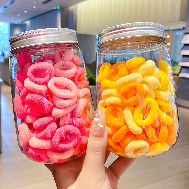 

100 шт./компл. детская красочная эластичная повязка на голову для девочек, Милая Детская повязка на голову для девочек, прочная повязка на голову с сумкой, аксессуары для волос