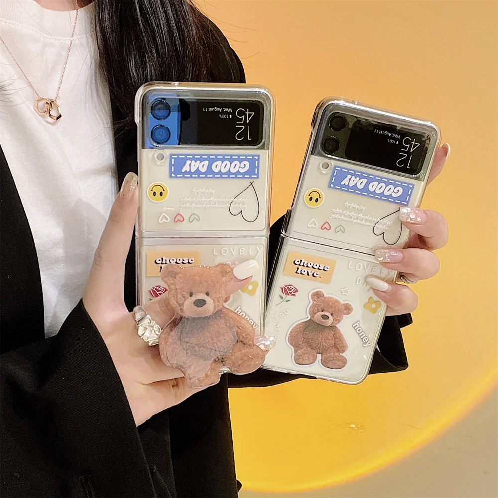 Новинка жесткий чехол для телефона из поликарбоната Samsung Galaxy Z флип-дисплей