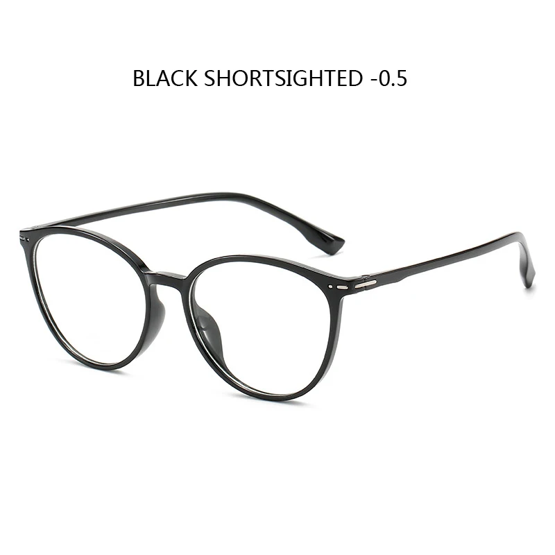 black myopia 0.5 Zilead TR90 готовая близорукость очки для близоруких Eyewear-0.5-1.0-1.5-2.0-2.5-3.0-3.5-4.0-4.5-5.0-5.5-6.0 - Цвет оправы: black myopia 0.5