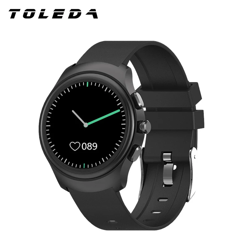 Toleda T1 кварцевые гибридные часы с пульсометром и тонометром SpO2 наручные Смарт IP67