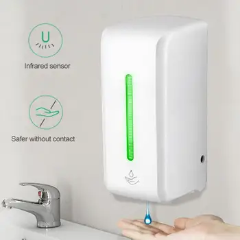 

850ml Automatic Soap Dispenser Touchless Sensor Hand Sanitizer Shampoo Detergent Dispenser Wall Mounted For Bathroom Kitchen