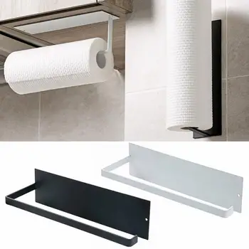 

Toilet Roll Paper Holder Hanging Organizer Iron Tissue Towel Shelf Storage Rack Door Home Bathroom Kitchen Hangers Accessories
