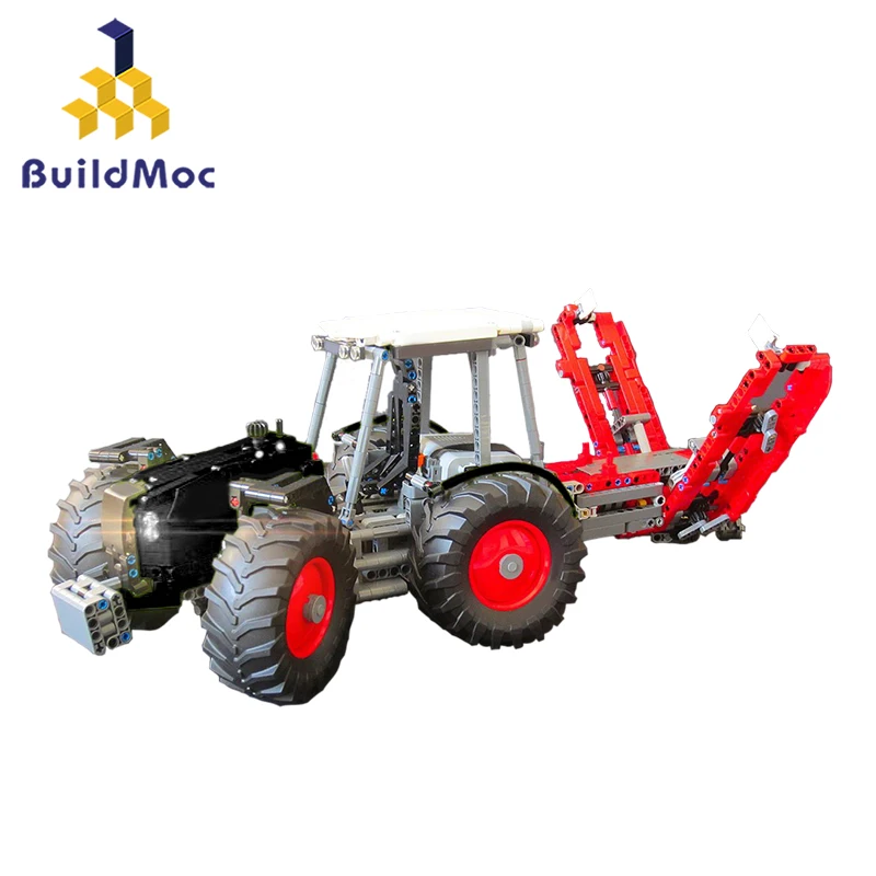 Buildmoc City классический старый трактор автомобильный строительный блок для техники