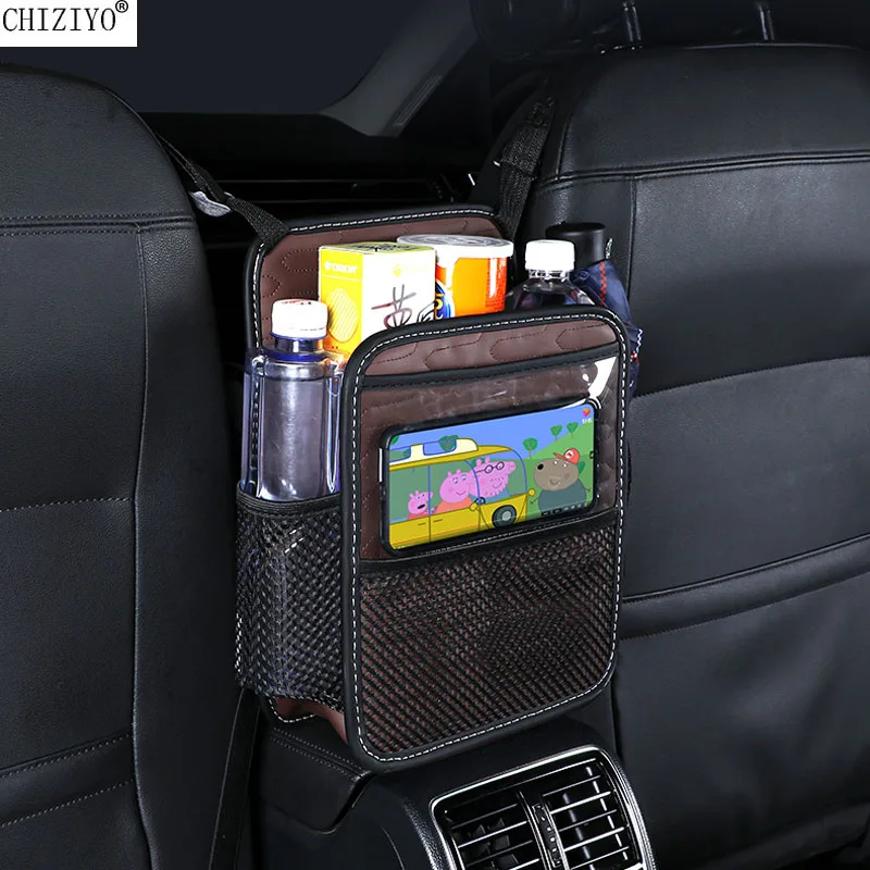 Tasca Portaoggetti In Pelle PU Per Auto, Tra Sedile E Console, Con Portabicchieri E Spazio Per Telefono