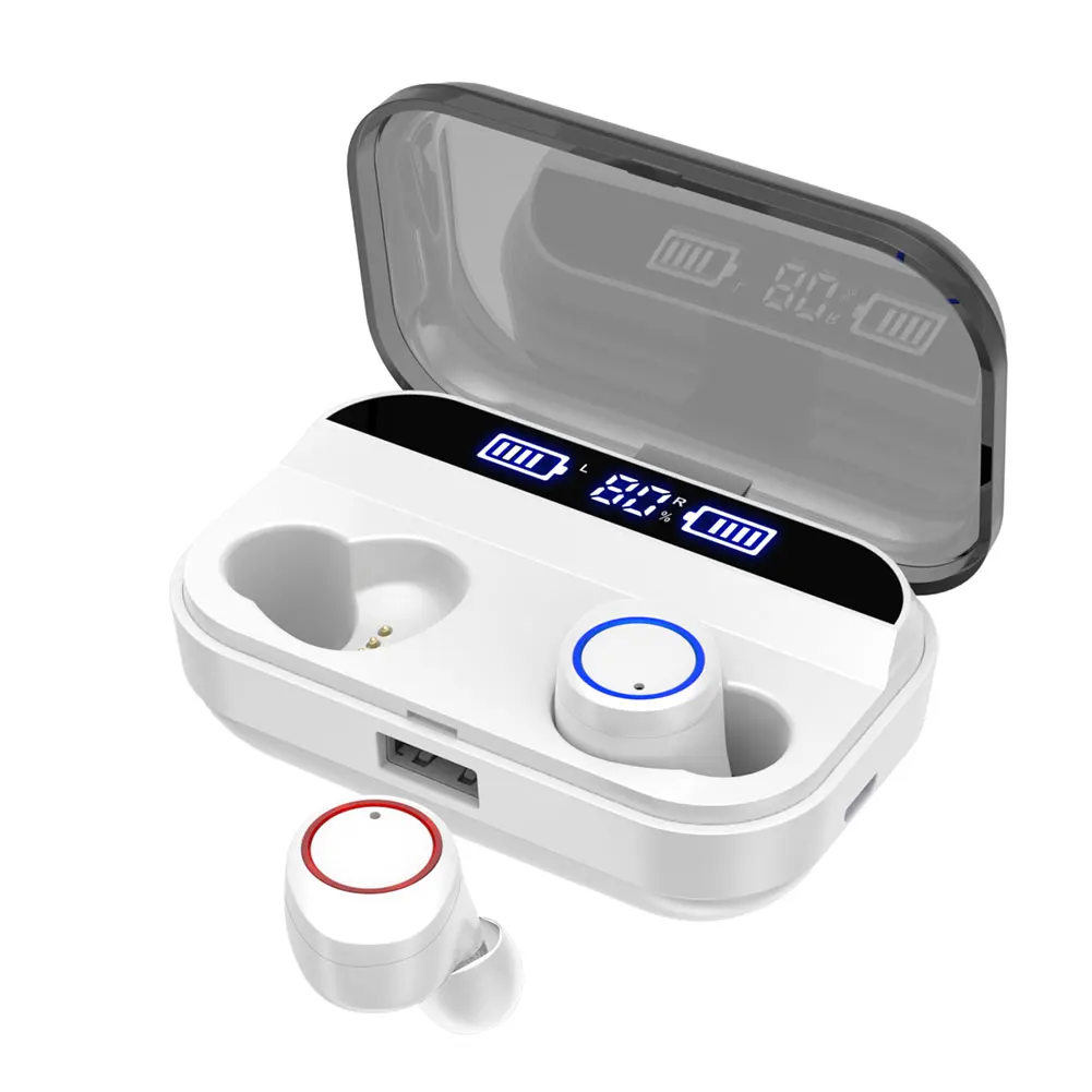 Bluetooth наушники 5,0 TWS Беспроводная мини-гарнитура водонепроницаемые наушники дисплей питания наушники с зарядным устройством спортивные наушники
