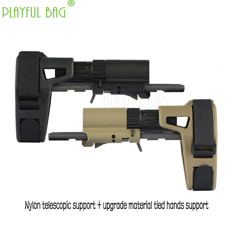 

diy Toy water bullet gun PDW strapped rear mount SBA3 stunted rear mount M4 SLR 556 416 FTM upgraded rear mount material KD04