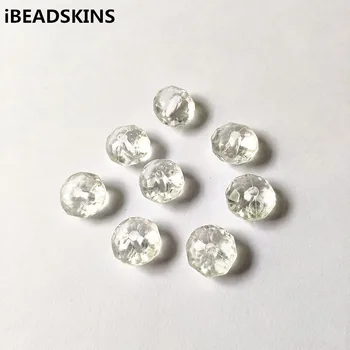

New arrival! 13x9mm 550pcs/lot Clear Acrylic Faceted wheel shape Spacer beads for Necklace,Earrings parts,hand Made Jewelry DIY