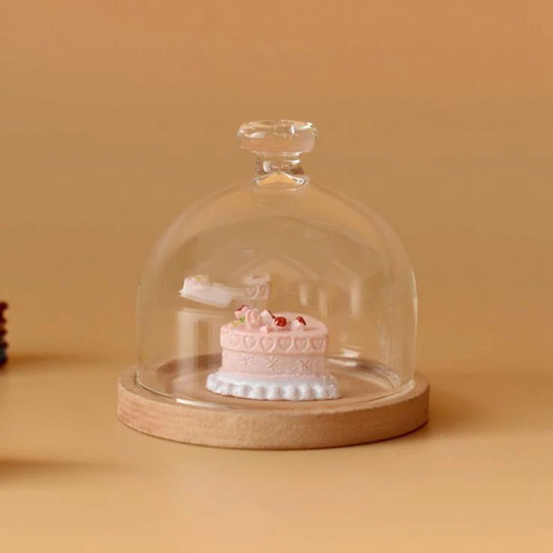 1:12 Dollhouse Miniature Candy Jar Glass Dessert Fruit Tray Doll House Decor Toy
