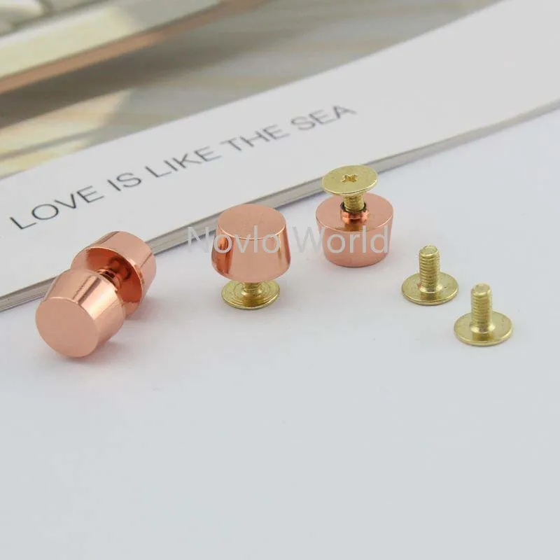 8 pieces test, small size small quantity metal studs bag handle rivets women handbag rivets diy hardware accessories