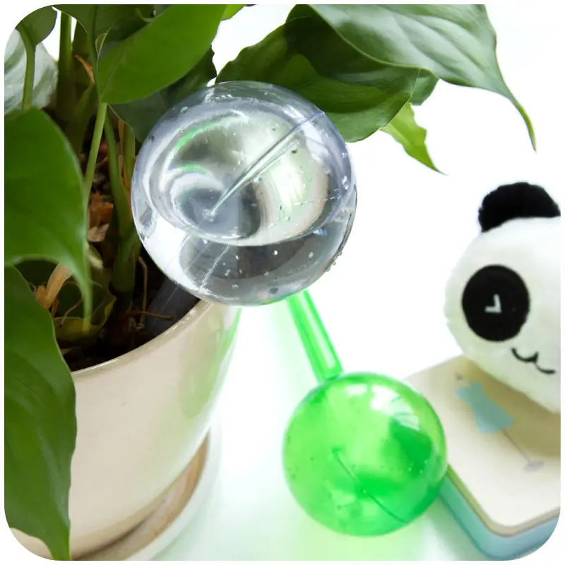 1/4PCS New PVC Travel House Plant Self Watering Bulb Shape Waterer Globes Automatic Irrigation Lawn Garden Pot Planter Cans U3