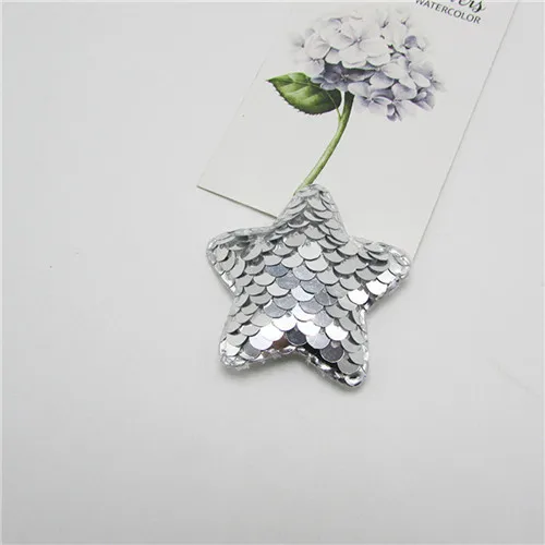 silvery stars 10 шт., рыбья чешуя, блестки, эльф, аксессуары ручной работы, товары для рукоделия, шпилька, головной убор, посылка, кошелек, Декор, материалы для рукоделия - Цвет: silvery stars