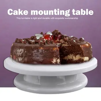 

Cake Turntable Base DIY Cake Decorating Tools Rotating Cake Stand Sugar Craft Turntable Platform Cupcake Plate Cream Decor Tools