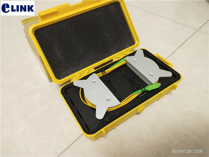 500 м OTDR launch cable box SM 9/125um G652D SC FC APC UPC Оптическое волокно OTDR Dead Zone Eliminator кольцо с плетением otdr launch cable