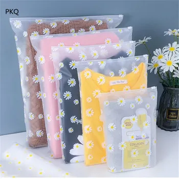 

white flower plastic garment packaging bags ziplock socks packaging bag translucent clothes plastic plastic ziplock bags