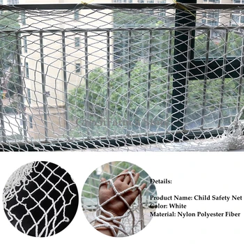 

5/10cm Grid Nylon Construction Site Safety Protection Stairs Balcony Kids Toddler Safe Deck Anti Falling Net Customized Size