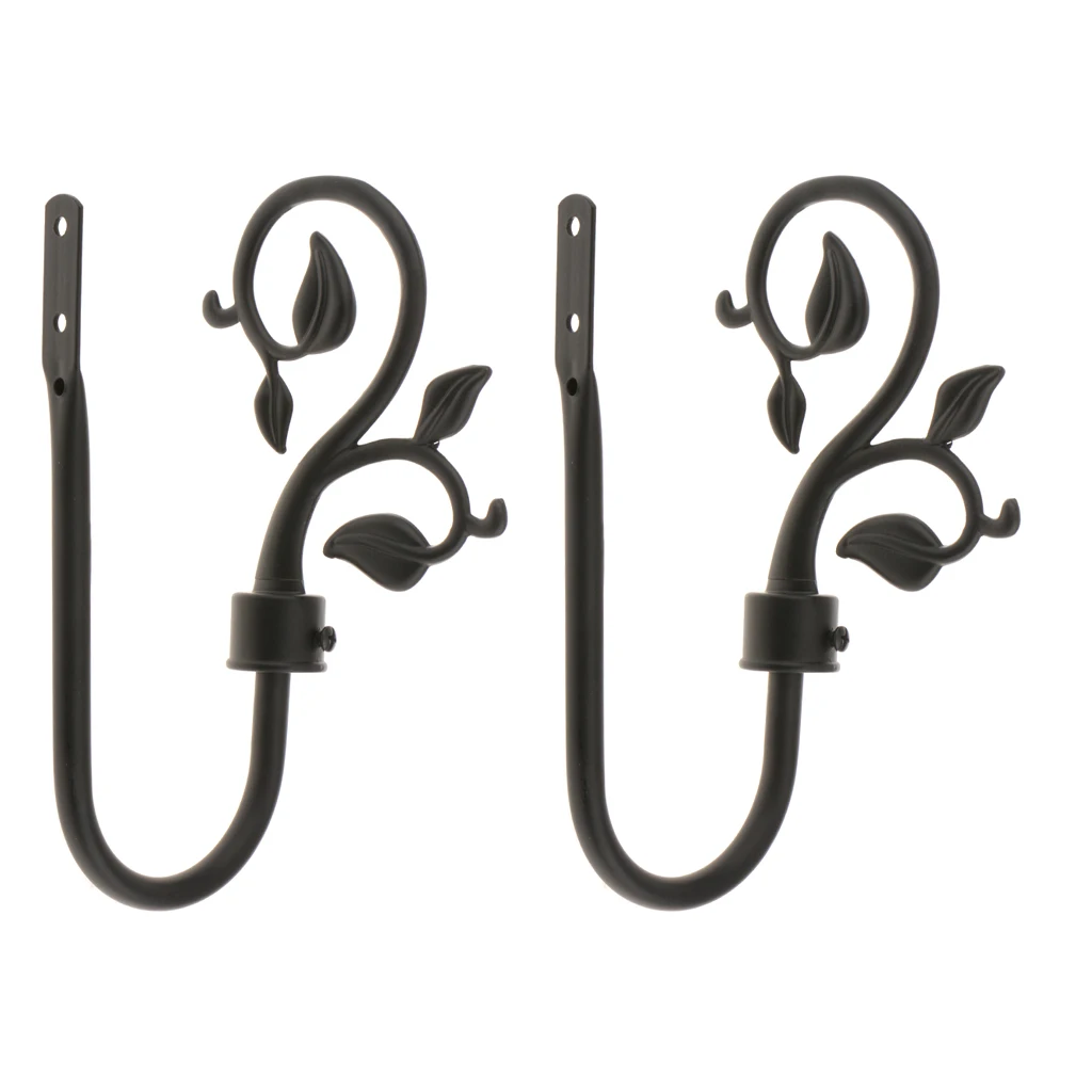 2x Metal Curtain Hooks Window Drapery Tieback ers, Assorted Types 2x Metal Curtain Hooks Window Drapery Tieback ers, Assorted Types