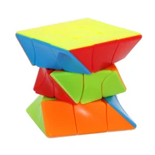 3x3 кручение магический куб цветной витой куб головоломка игрушка без наклеек Пазлы красочные Развивающие игрушки для детей