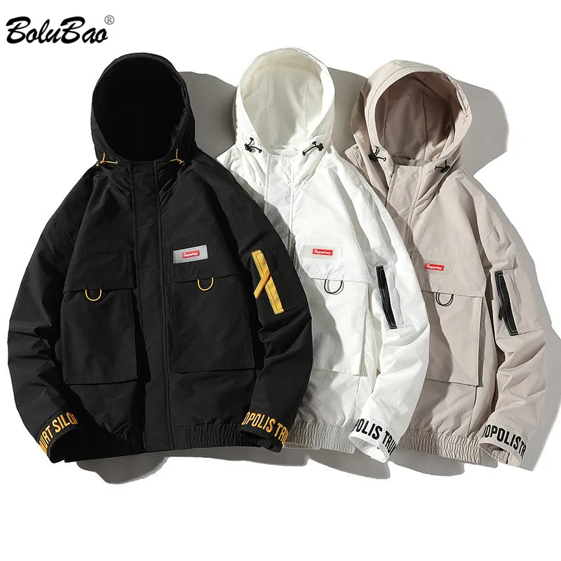 

BOLUBAO Brand Men's Jackets Youth Fashion Jacket Male Casual Big Pocket Comfortable Tooling Style Japanese Trend Jackets Men