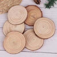 High Quality 6pcs/lot Vintage Country Style Pine Wooden Chips Cut Pieces Wood Log Sheet Rustic Wedding Decor Party Centerpieces