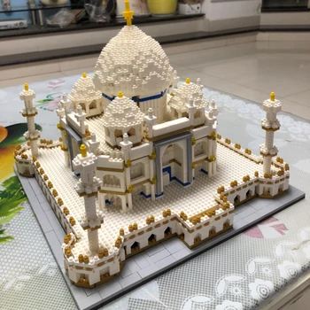 

Toy World Famous India Taj Mahal Palace Diamond Mini Compatible Lepining Architecture Building Blocks for Children Gift