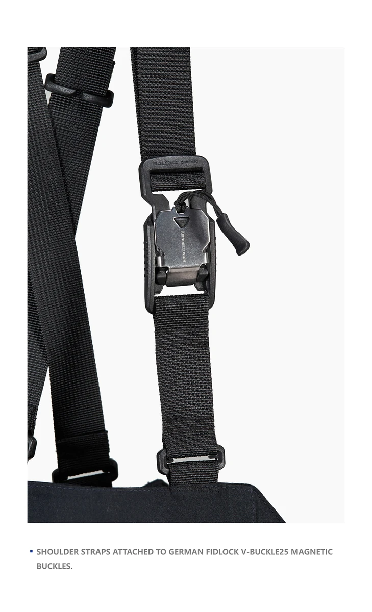 Reindee Lusion FW20 quick release waterproof ski jumpsuit front molle magnetic buckles techwear outdoor