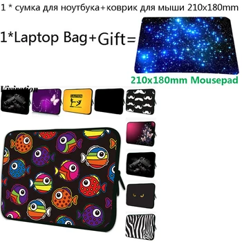 

For Chuwi LapBook Air Funda Portatil 15.6 13.3 11.6 14 15 13 12 7 10 17 17.3 Laptop Bag+Mousepad For Women 2019 Fashion Soft Bag