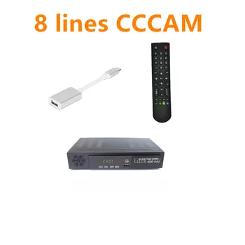 

8 CCCAM lines for satellite receiver Premium decoder Germany United Kingdom Spain Italy French