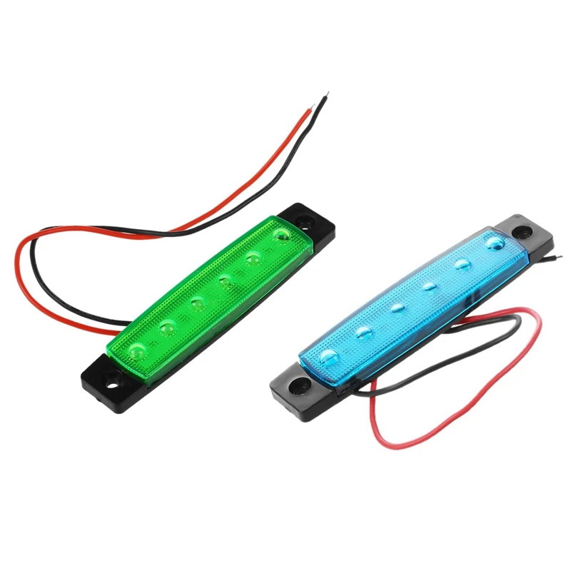 2 предмета 24V 6 SMD СВЕТОДИОДНЫЙ Автомобильный светильник грузовик с прицепом Авто