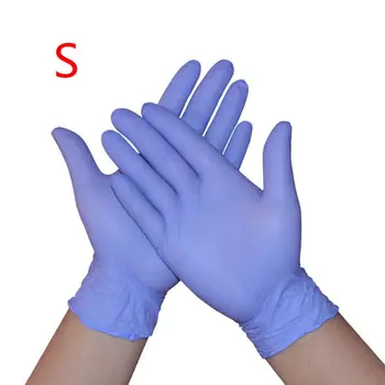 

100Pcs Waterproof Disposable Washing Cleaning Nitrile Gloves Work Safety Gloves Q9QC