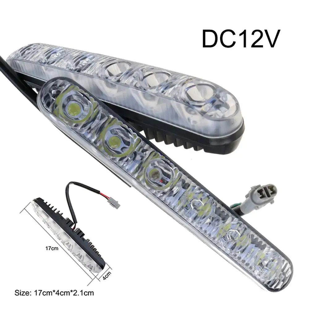 

2pcs Car DRL 6LED Flexible Silicone Daytime Running Light Kit Fog Lamp Day Driving Daylight Waterproof Super Bright Led