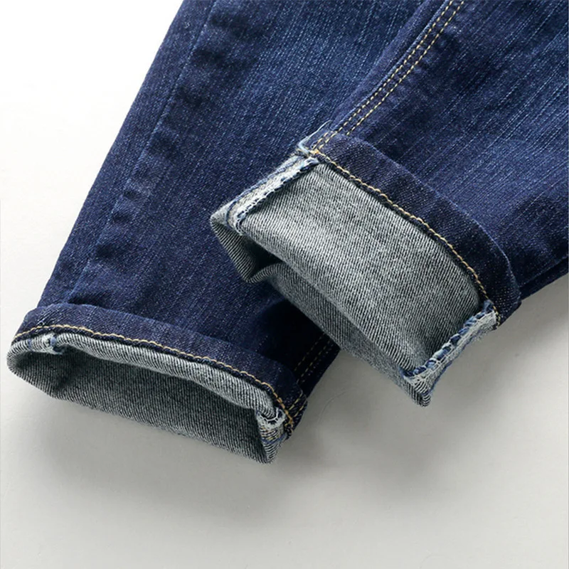 IENENS/модные повседневные джинсы для мальчиков джинсовые штаны для маленьких мальчиков детские узкие длинные штаны