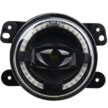 

2Pc 4 Inch Led Angel Eye Spotlight Die-Cast Aluminum Alloy Modified Fog Light For Wrangler Dodge Pt Edifier