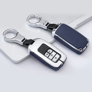 

Shell Key Case Leatherette+Zinc Alloy Replacement Parts Auto Protection