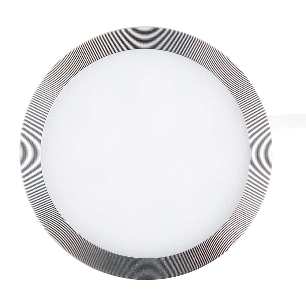 4PCS LED Light Cabinet Light Round Kitchen Closet Spotlight 12V Lighting Set Home Lighting