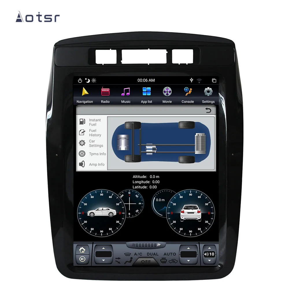 Excellent Tesla Style Android 8.1 GPS Navigation DVD Player For Volkswagen Touareg 2010+ Car Auto Radio Stereo Multimedia Head Unit Player 4