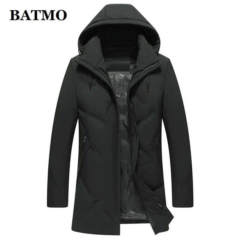 BATMO Новое поступление зимние высококачественные куртки с капюшоном на 90% белом утином пуху мужские зимние теплые пальто Большие размеры L-7XL 9815