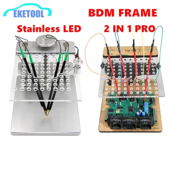 

BDM Probe 22pcs Adapters Metal Stainless BDM Frame ECU Helper Tool LED BDM Frame PRO 2 IN 1 For KESS KTAG BDM100 ECU Programming