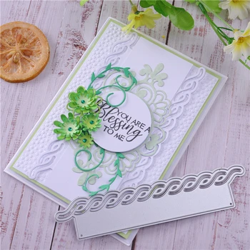 

Eastshape Rope Knot Border Metal Cutting Dies Lace Stencils for DIY Scrapbooking Embossing Paper Cards Die Photo Album Making