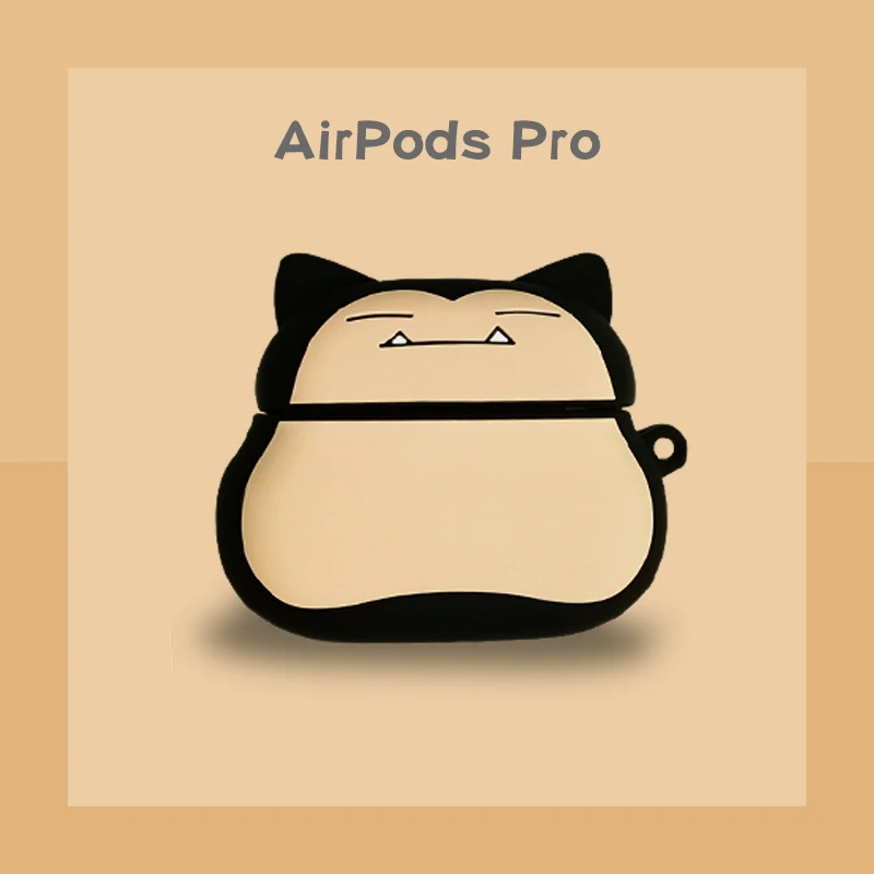 Чехлы для наушников с героями мультфильмов Snorlax Kabigon Elf Ball для Airpods Pro 3, Силиконовая защита, Bluetooth наушники, аксессуары