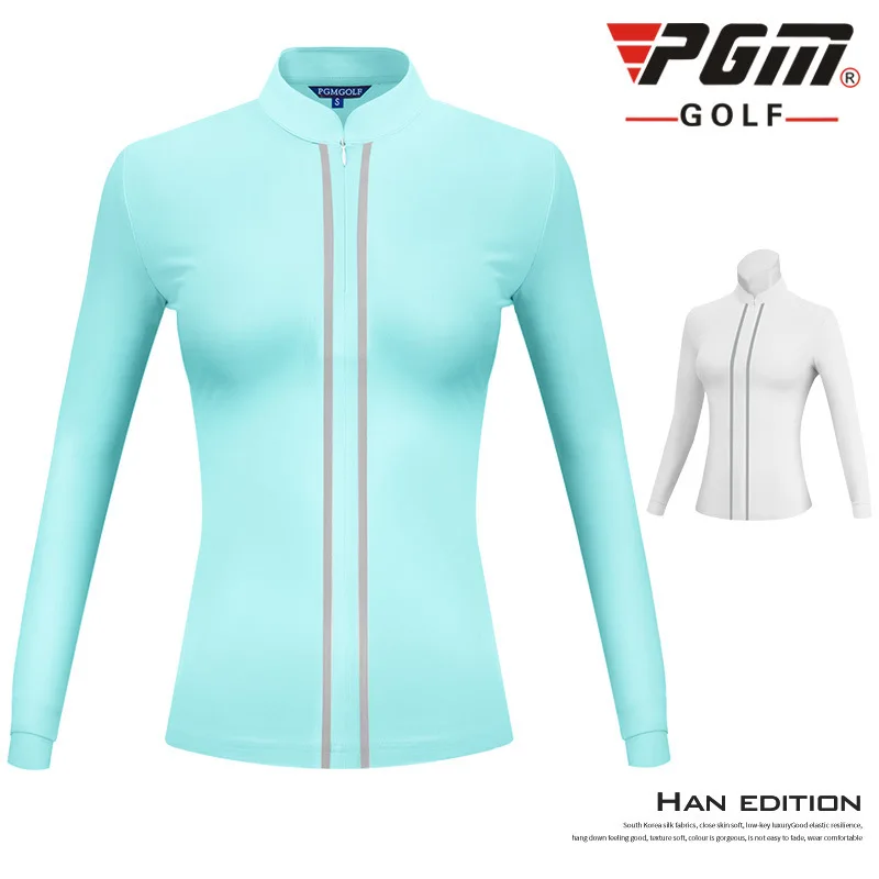 PGM, Женская куртка с длинным рукавом для гольфа, зимняя теплая ветровка, Женская куртка на молнии с воротником-стойкой, тренировочная одежда для гольфа, D0800