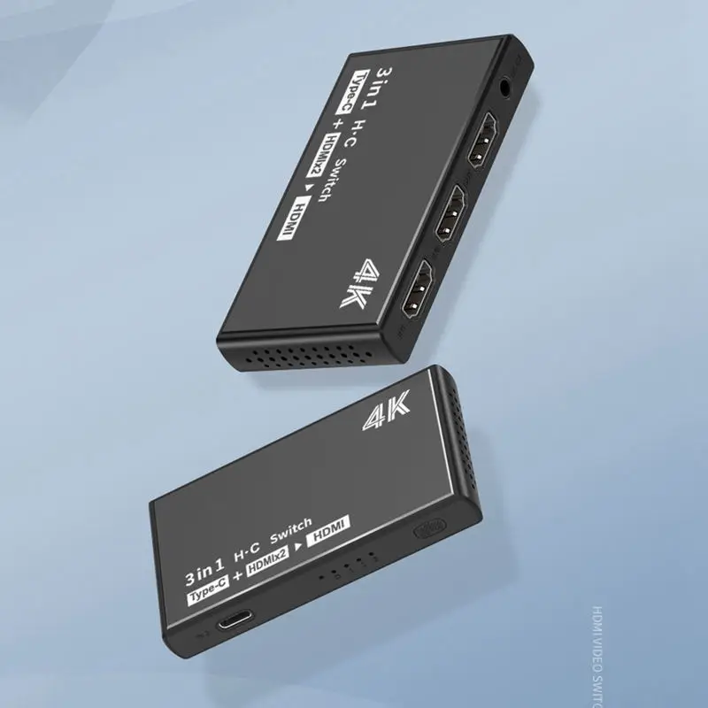 Тип C вход мини Hdmi переключатель усилителя, 1 порт USB C и 3 порта Hdmi 4K x 2K коммутатор разветвитель Box Ultra HD для Macbook_Pro DVD Hd