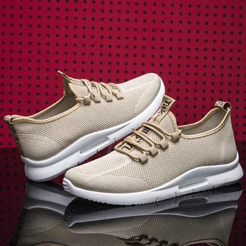 

2020 Spring Summer MEN'S SHOES Breathable Fly-kit Mesh Casual Sports Shoes Men Running Shoe men casual shoes