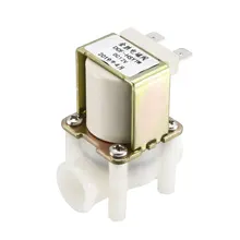 Uxcell G1/4 Соленоидный клапан для воды DC 12 В N/C нормально закрытый женский выпускной клапан с фильтром