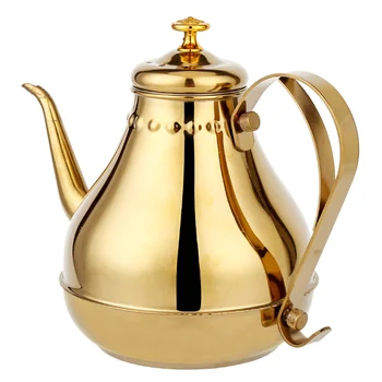 

1.8L/1.2L Stainless Steel Teapot Golden Silver Pot With Filter Palace Tea Kettle Long Mouth Water Kettle