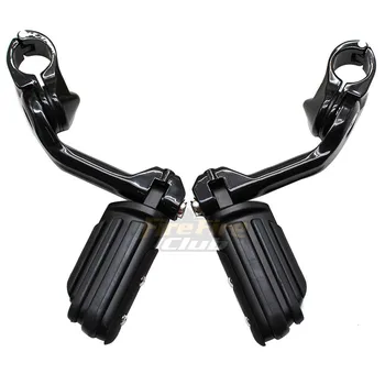 

Motorcycle 32mm 1.25" Long Angled Highway Engine Guards Foot Pegs For Harley Electra Road Glide For Honda