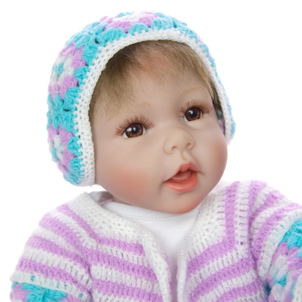 KEIUMI для ручной работы Силиконовая Кукла Reborn Baby Dolls Menina 55 см имитирует говорящий ребенок Reborn Мягкая кукла игрушка милый Playmate для детей