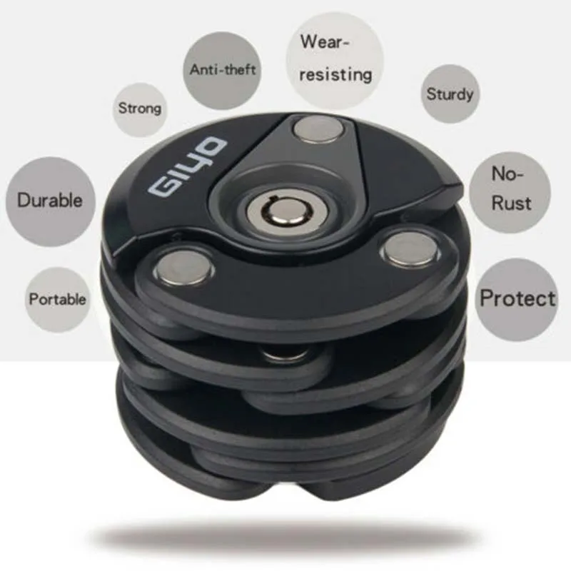 Folding Bicycle Lock Mounting Accessory Scooter Motorcycle Moped Anti-theft