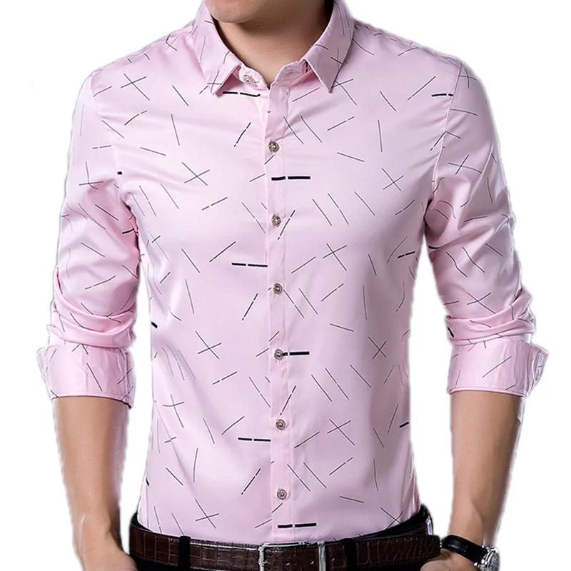 Designer Shirt Men's Slim Retro Fashion 