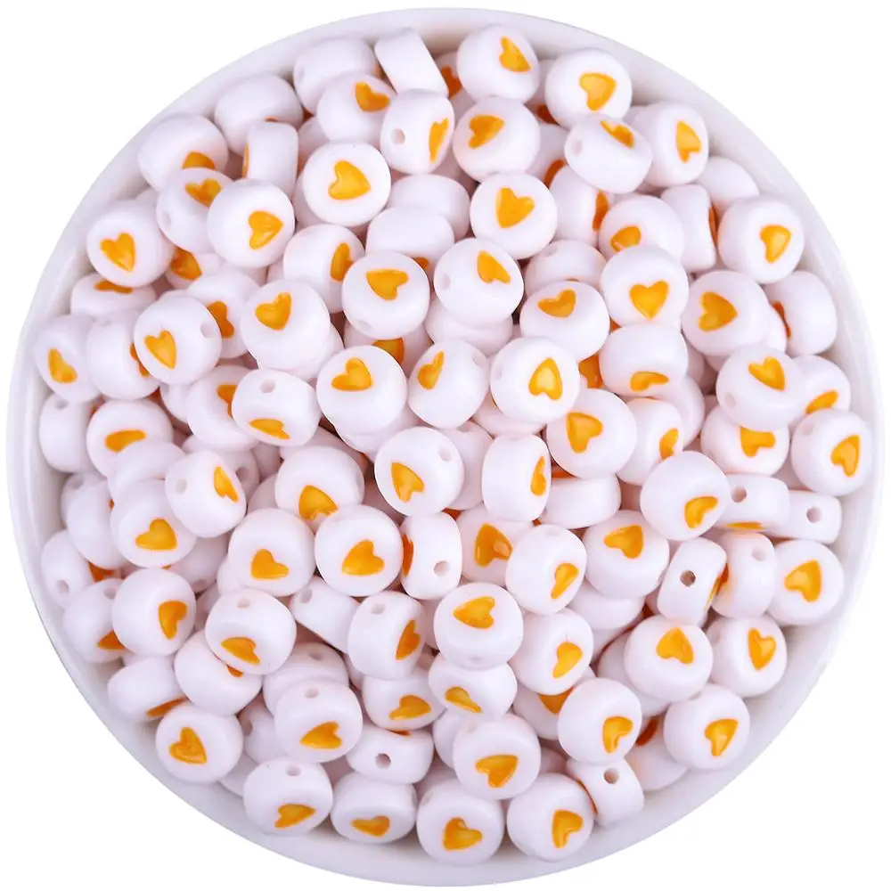 100 шт 4*7 мм тепловые плоские круглые пластиковые буквы бусины для изготовление