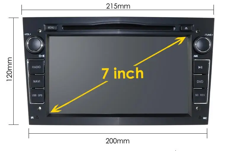 Black DSP ips 4G Nav 2 Din Android 9,0 автомобильный DVD gps для OPEL Vauxhall Astra Meriva Vectra Antara Zafira Corsa Agila " gps радио плеер - Цвет: Black